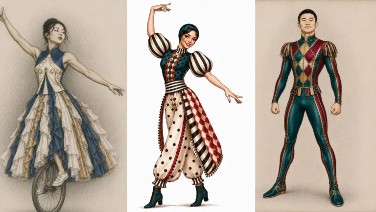 vestuario acrobatas de circo